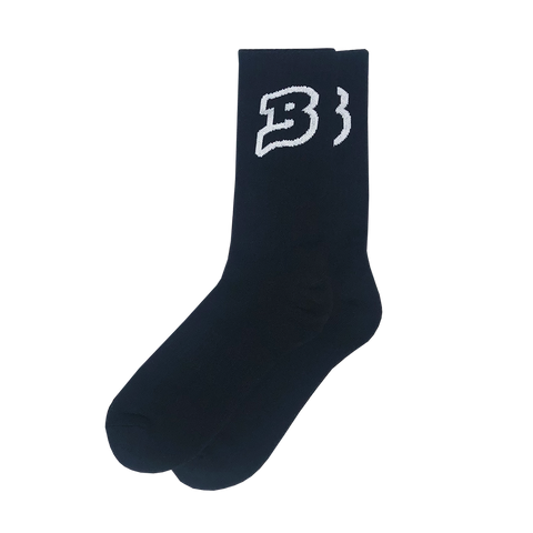 B Logo Socks :: Black